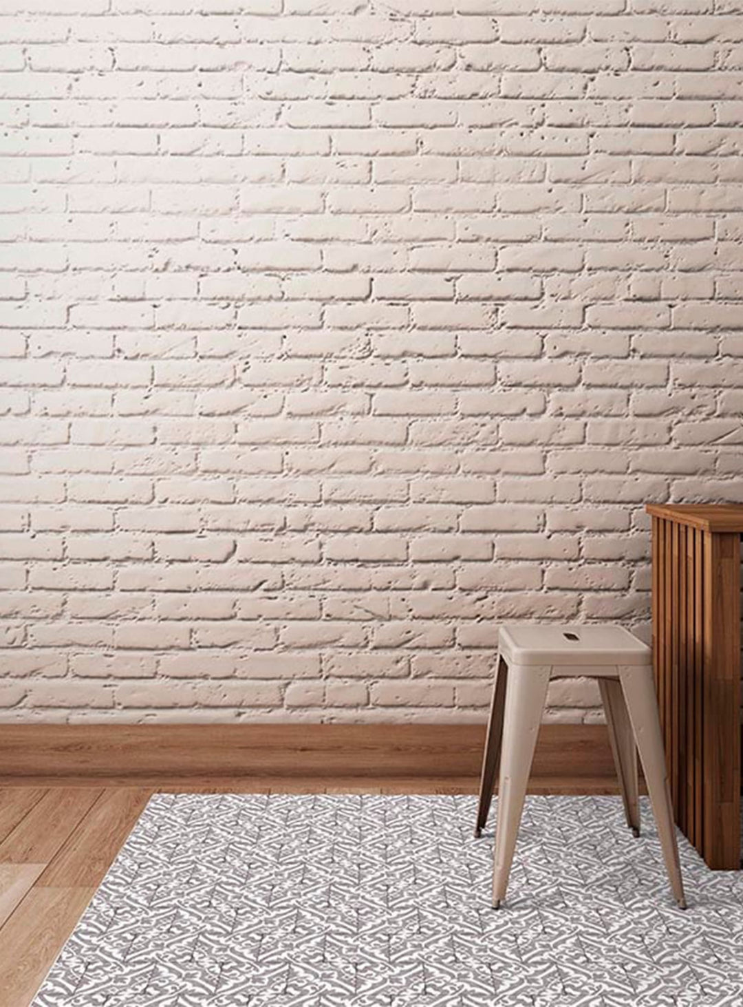 Tapis en vinyle Adama Alma Fragments, faciles à nettoyer pour foyers actifs.