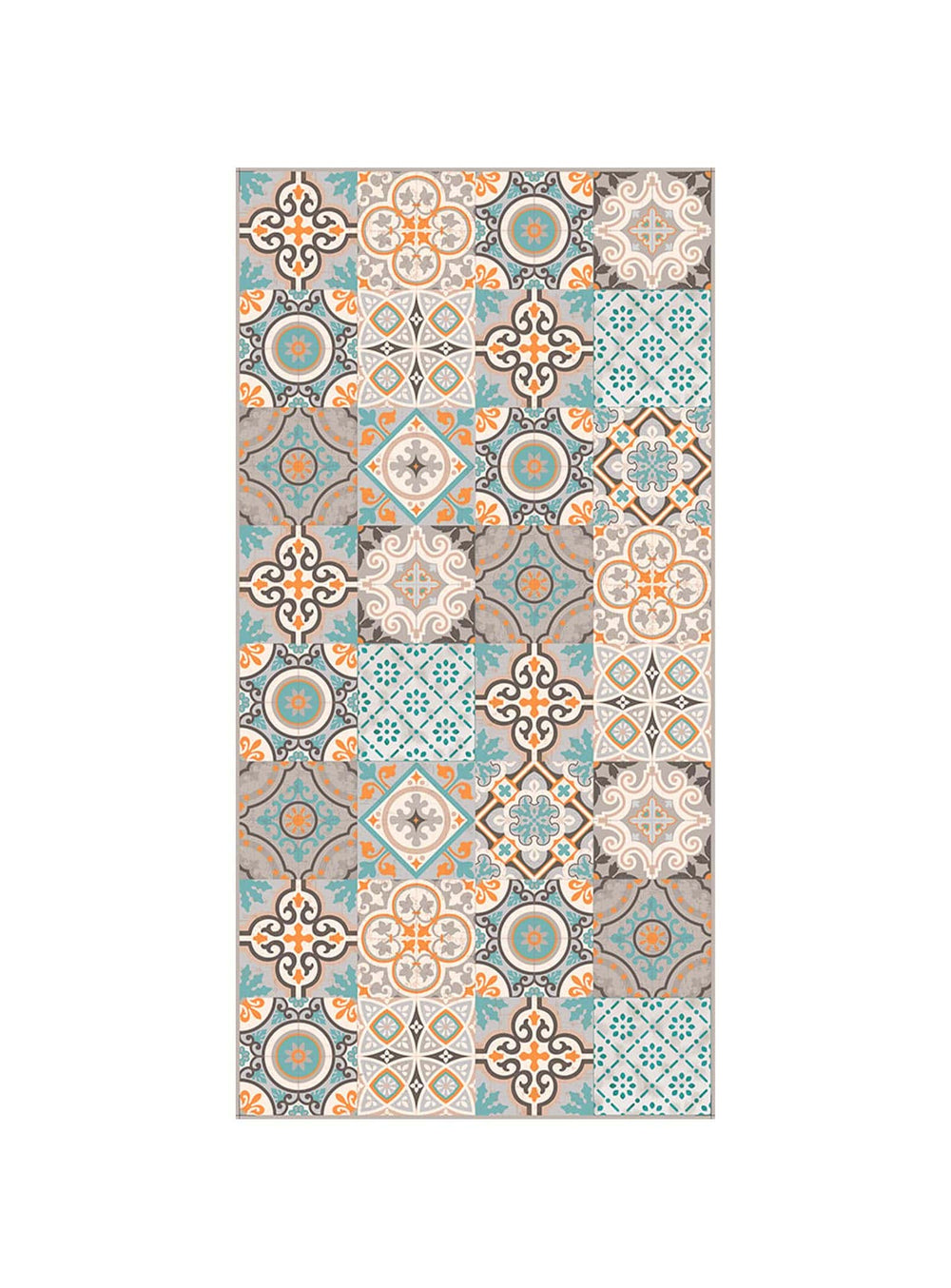 Tapis en vinyle Adama Alma Fresc, antidérapants et idéals pour zones à fort trafic.