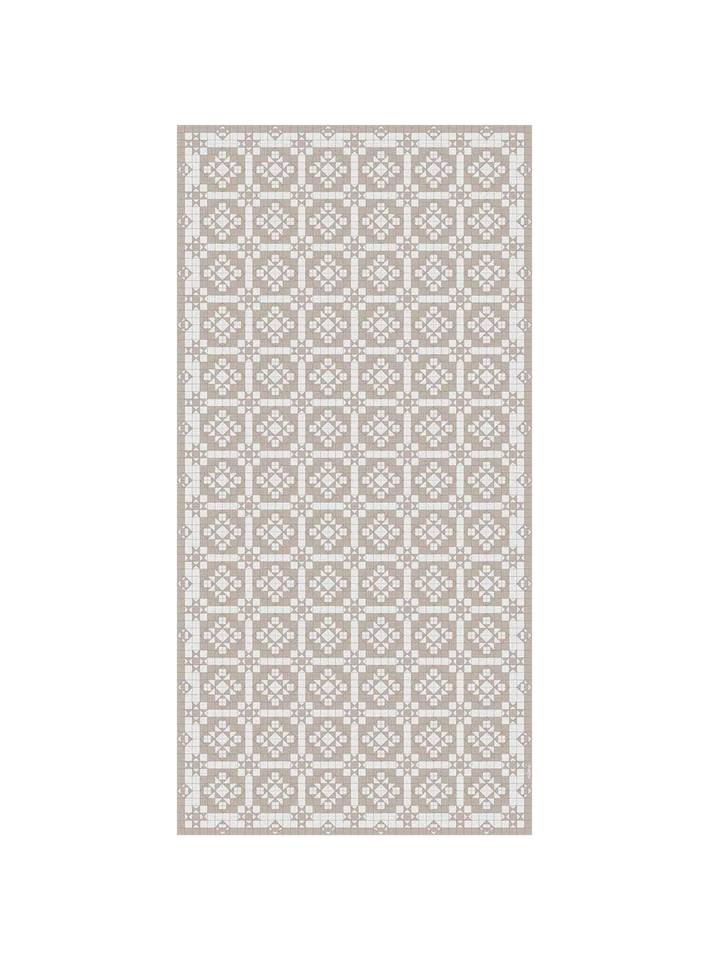 Tapis en vinyle Adama Alma Geo, antidérapants et idéals pour zones à fort trafic. ocre