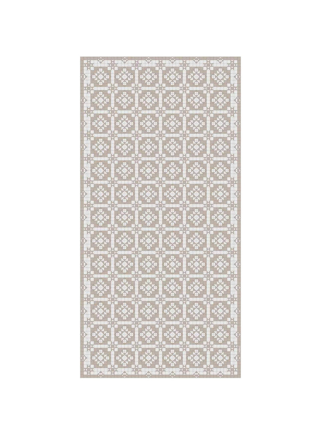 Tapis en vinyle Adama Alma Geo, antidérapants et idéals pour zones à fort trafic. ocre