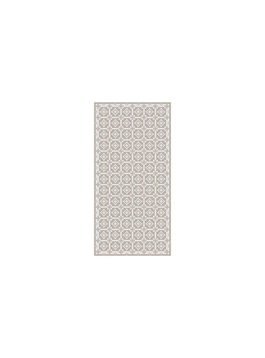 Chemins de table en vinyle Adama Alma Tuiles, élégance et praticité réunies. geo ocre