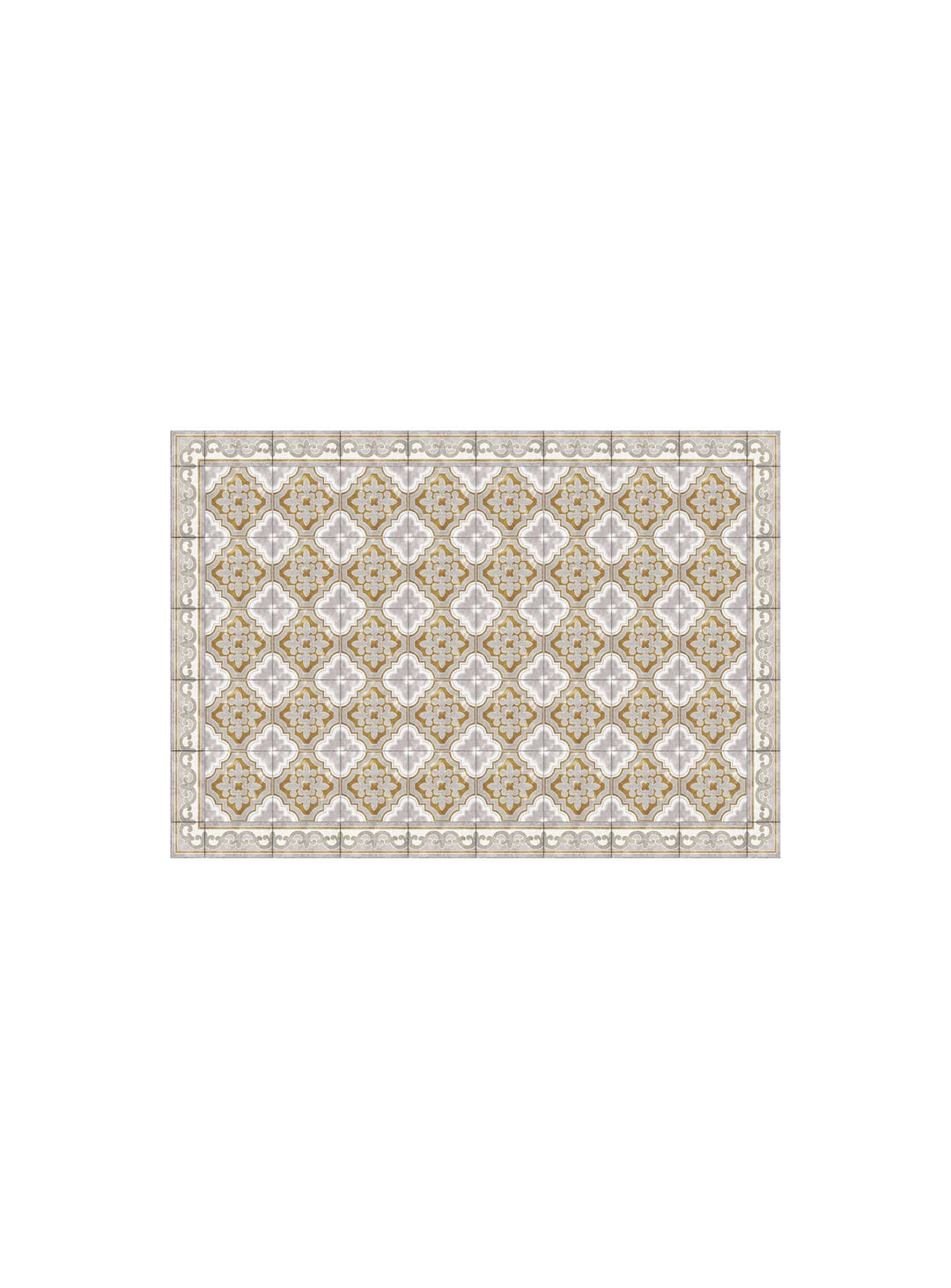 Napperons en vinyle Adama Alma Tuiles, motifs de carreaux pour une déco unique. golden