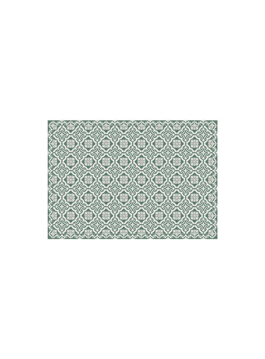 Napperons en vinyle Adama Alma Tuiles, élégance graphique et praticité réunies. gracia