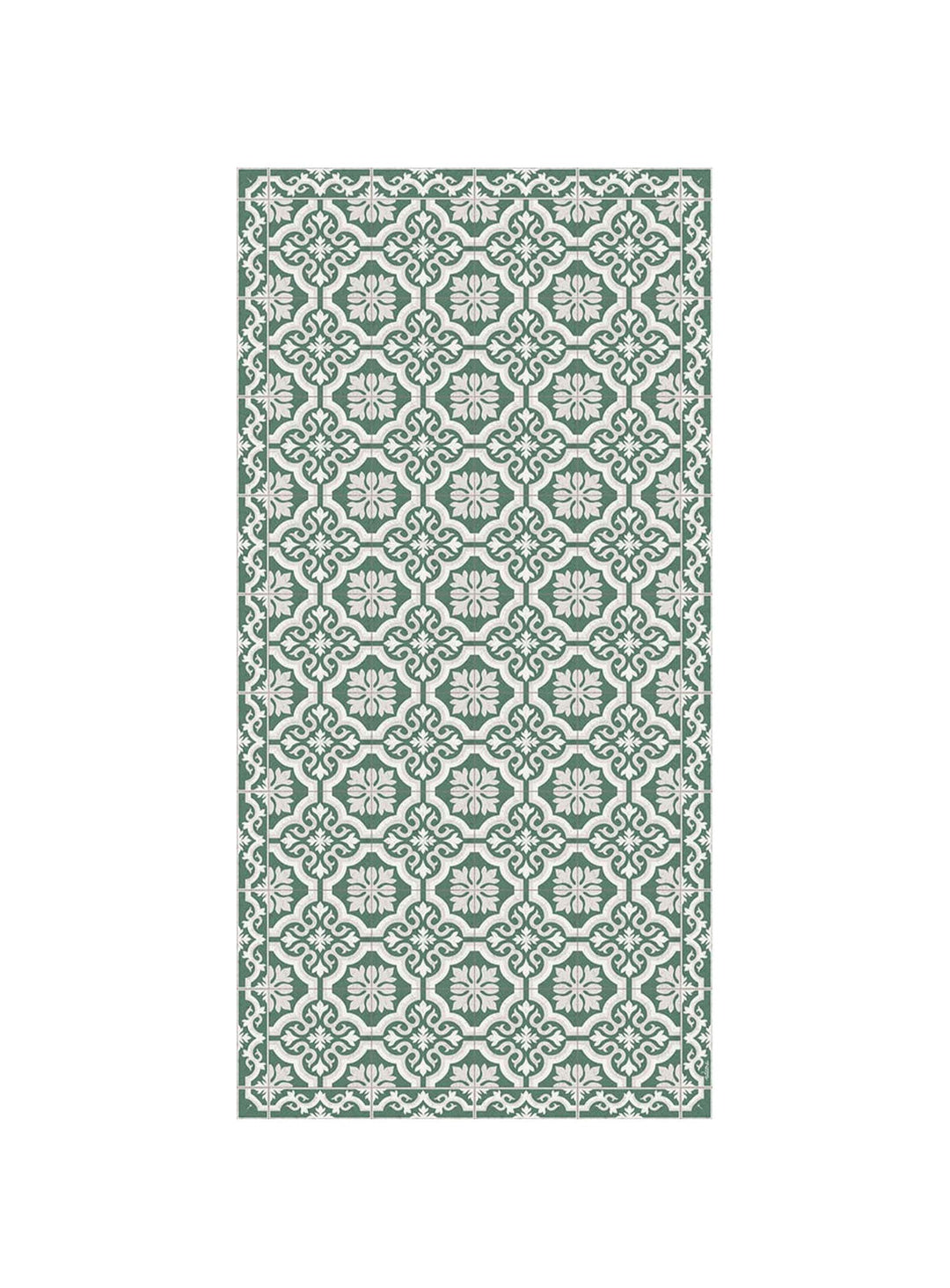 Tapis en vinyle Gracia d'Adama Alma, résistant à l’eau et parfait pour zones fréquentées.