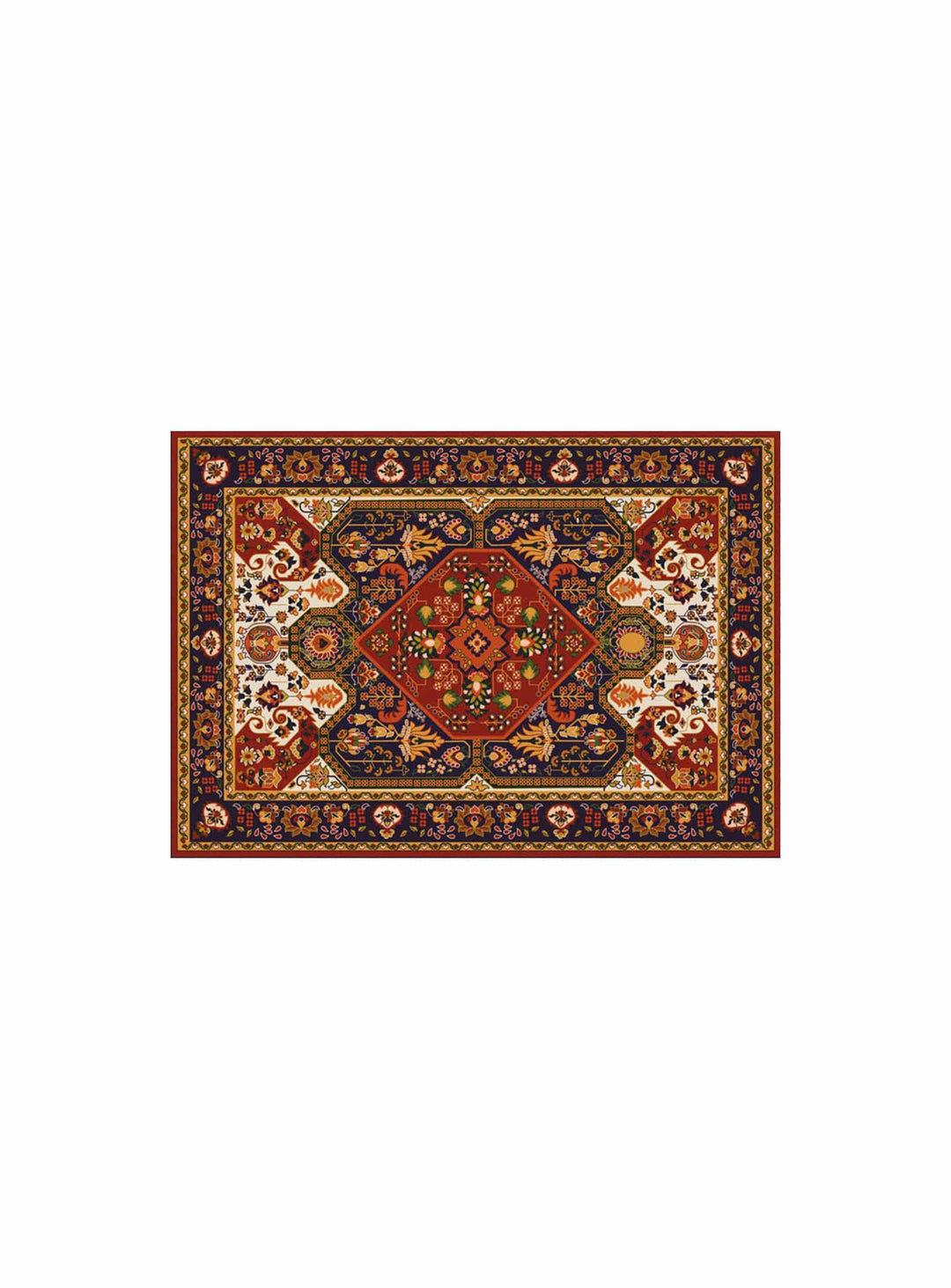 Napperons en vinyle Adama Alma Persan, motifs riches pour une ambiance unique. granada rouge