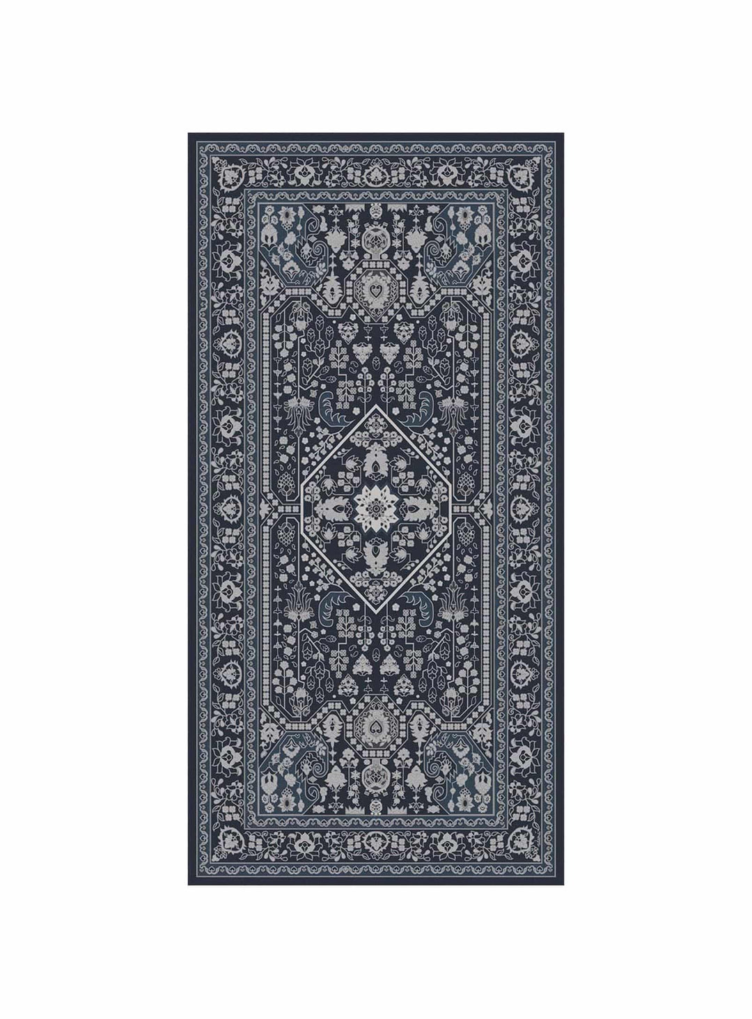 Tapis en vinyle Adama Alma Granada, faciles à nettoyer et adaptés aux foyers actifs. gris