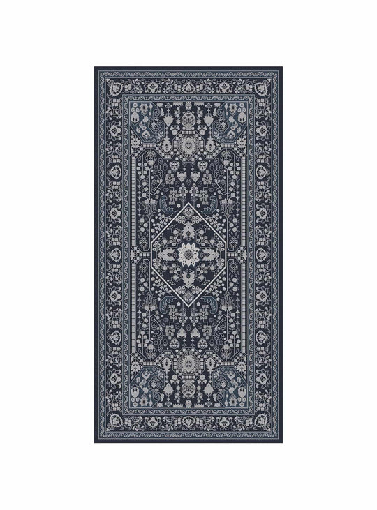 Tapis en vinyle Adama Alma Granada, faciles à nettoyer et adaptés aux foyers actifs. gris