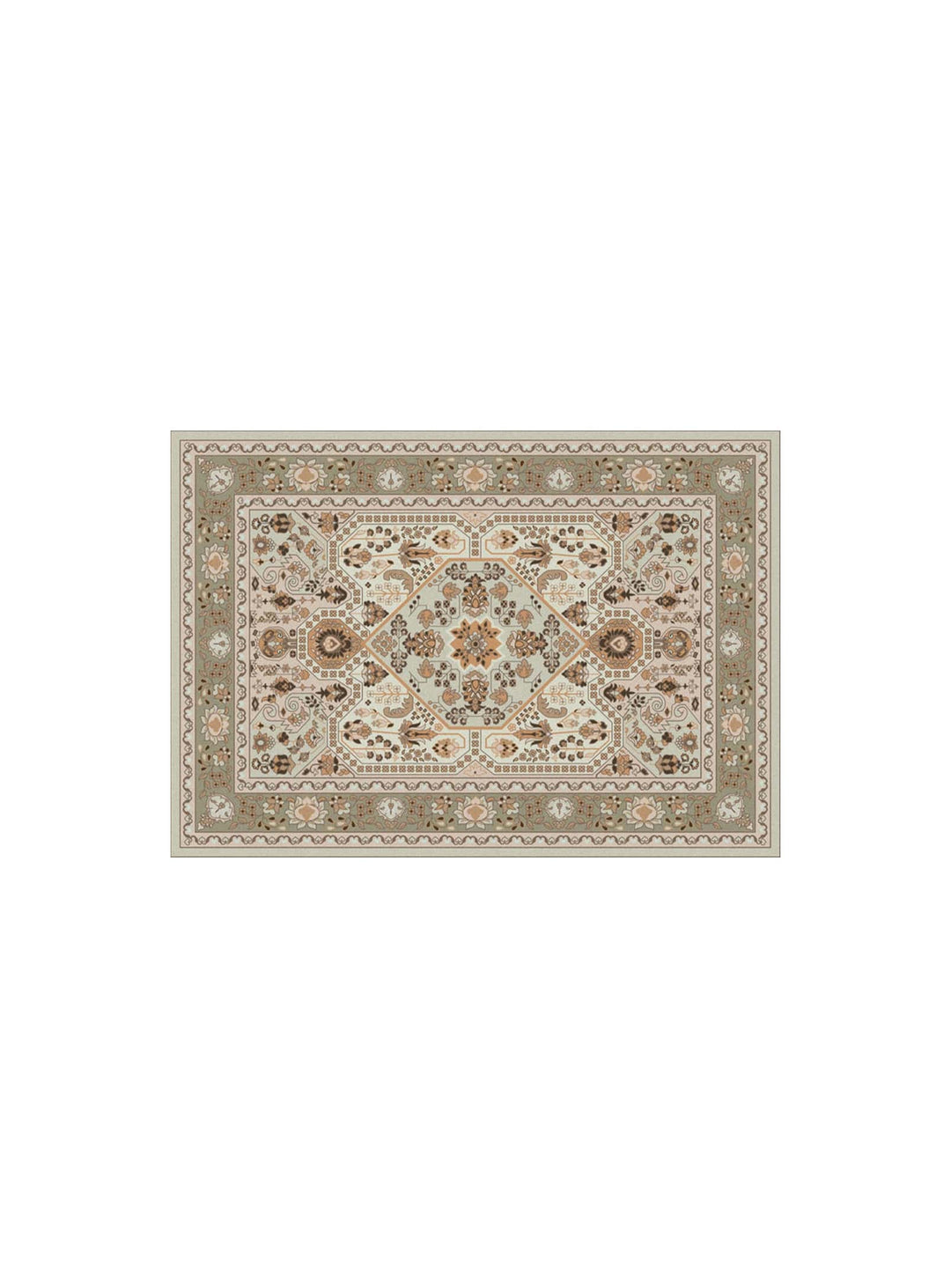 Napperons en vinyle Adama Alma Persan, décor tendance inspiré de l’art persan. granada beige