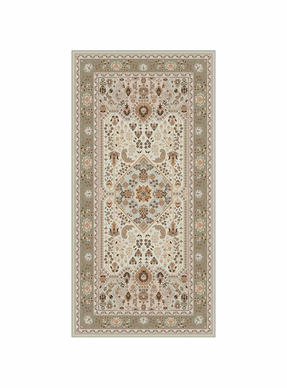 Tapis en vinyle Adama Alma Granada, antidérapants et idéals pour zones à fort trafic. beige