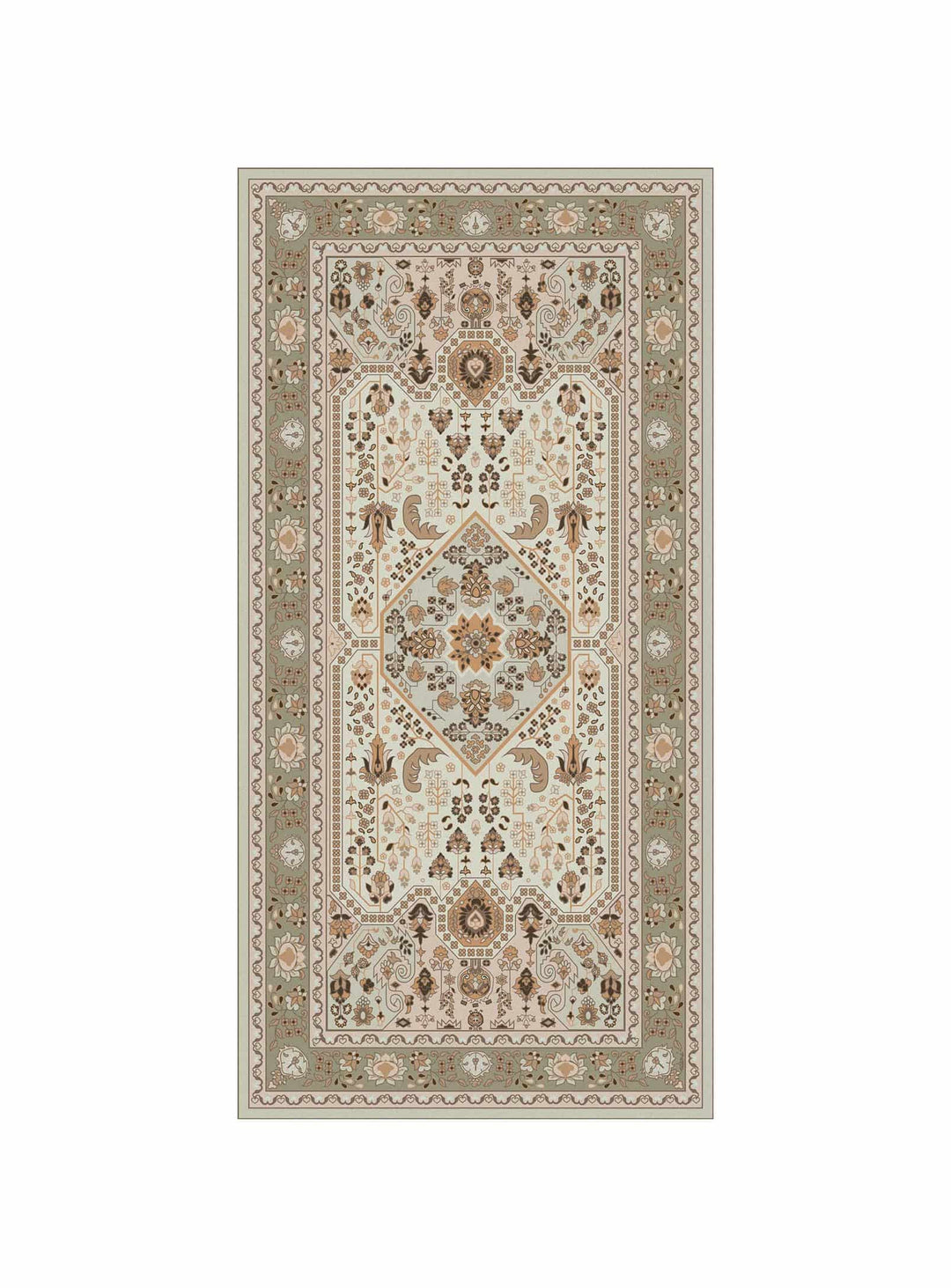 Tapis en vinyle Adama Alma Granada, antidérapants et idéals pour zones à fort trafic. beige