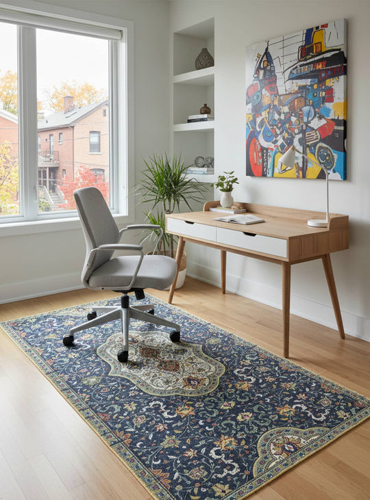 Tapis de vinyle Adama Alma Hamsa, durables et parfaits pour un intérieur élégant. gris