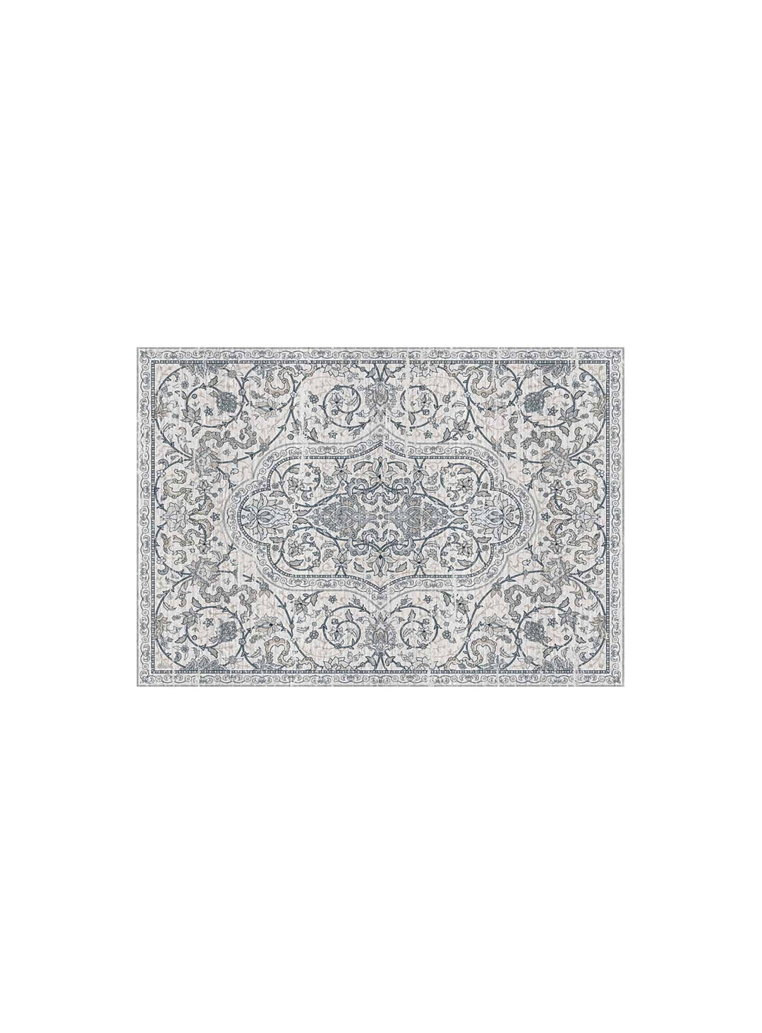 Napperons en vinyle Adama Alma persan, motifs raffinés pour une table stylée. hamsa blanc