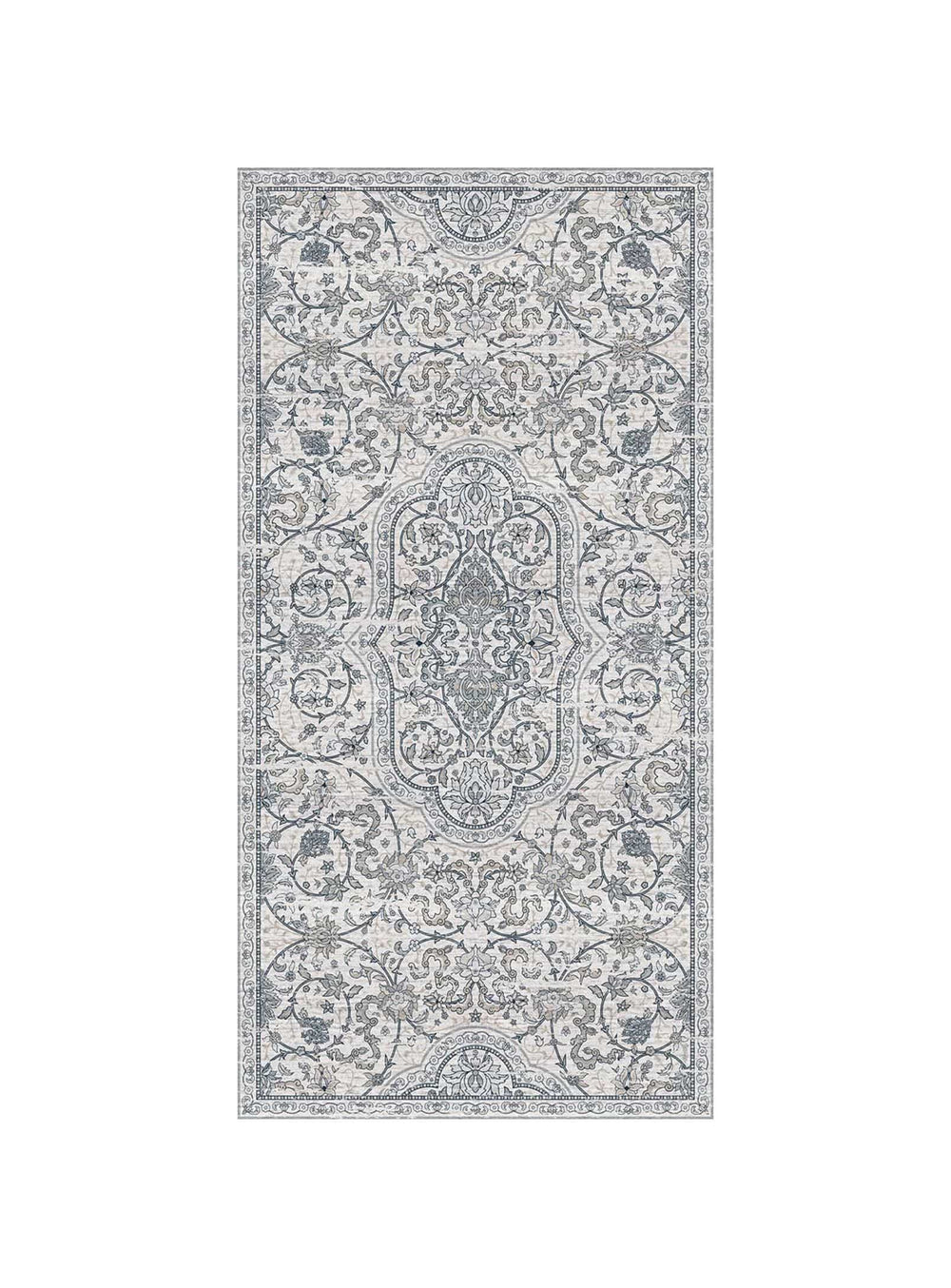 Tapis de vinyle Adama Alma Hamsa, antidérapants et idéals pour zones à fort trafic. blanc