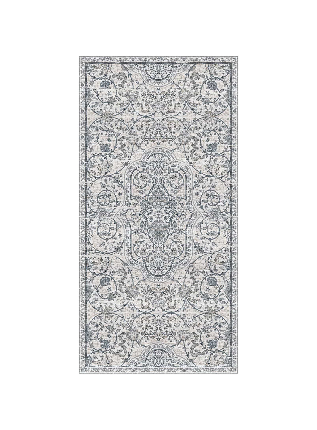 Tapis de vinyle Adama Alma Hamsa, antidérapants et idéals pour zones à fort trafic. blanc