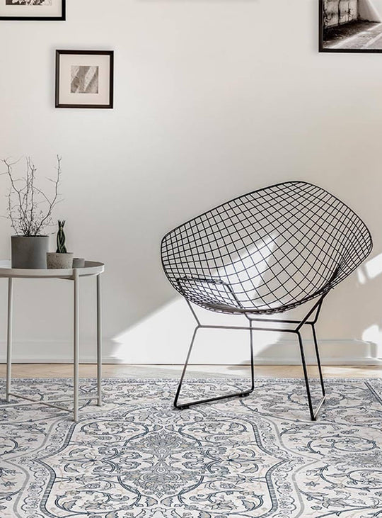 Tapis de vinyle Adama Alma Hamsa, élégants et parfaits pour toutes les pièces. blanc