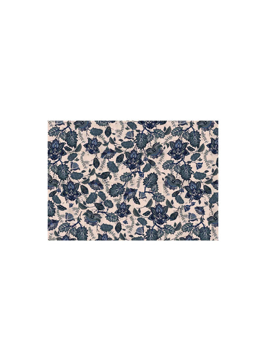 Napperons en vinyle Adama Alma Modern, élégance et praticité réunies. jacobean bleu