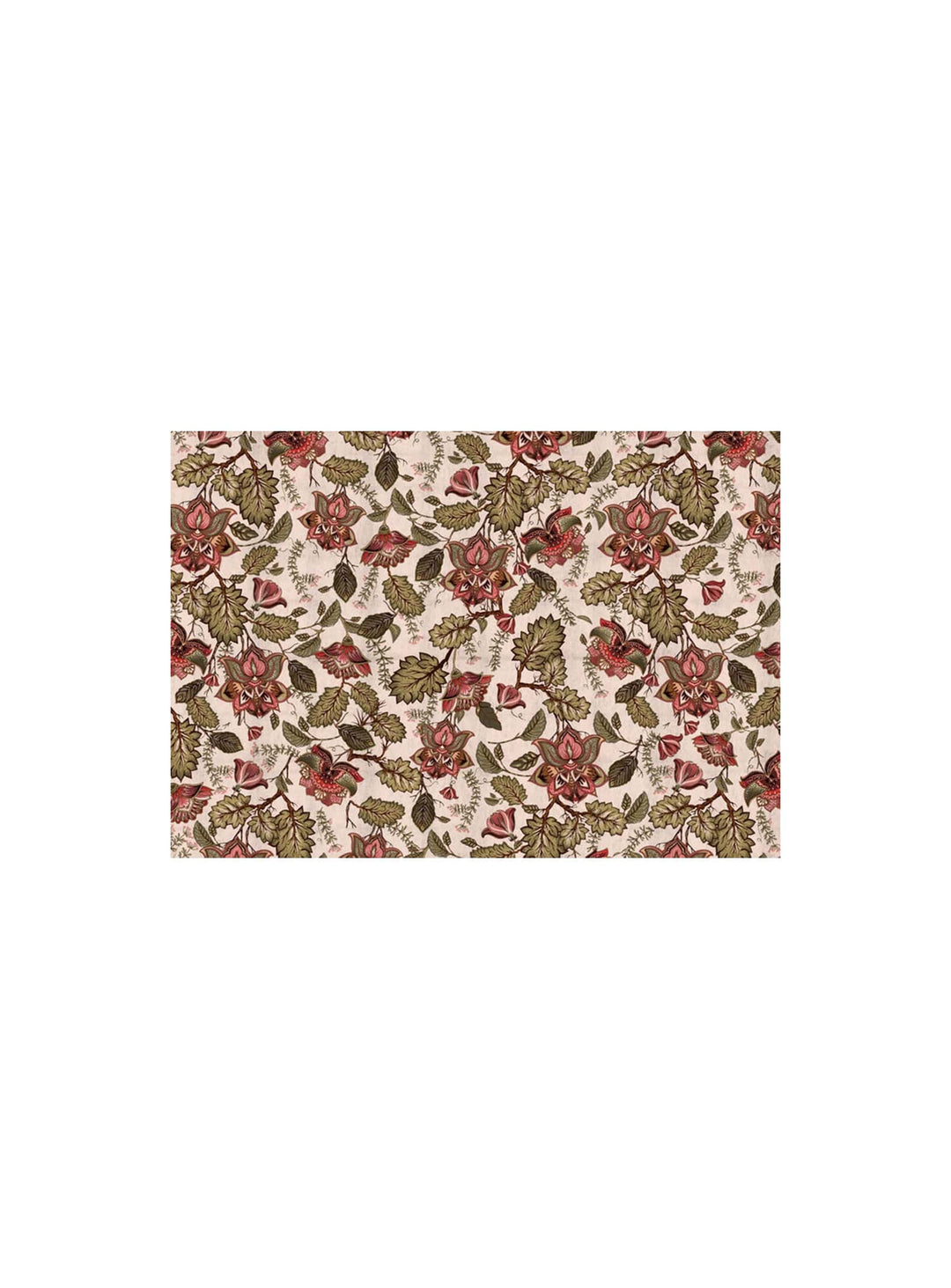 Napperons en vinyle Adama Alma Modern, décor tendance inspiré des cultures du monde. jacobean rouge