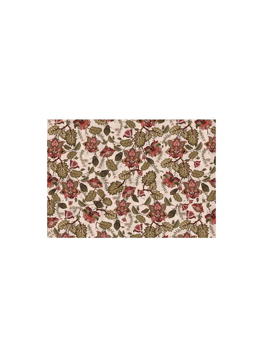 Napperons en vinyle Adama Alma Modern, décor tendance inspiré des cultures du monde. jacobean rouge