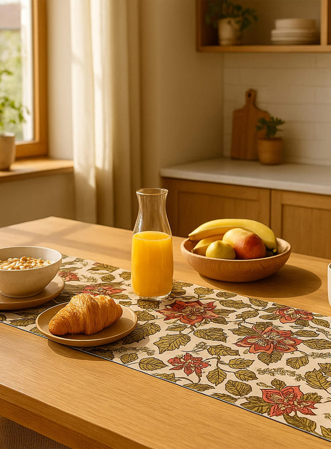 Chemins de table en vinyle Adama Alma Modernes, protection élégante pour votre table. jacobean