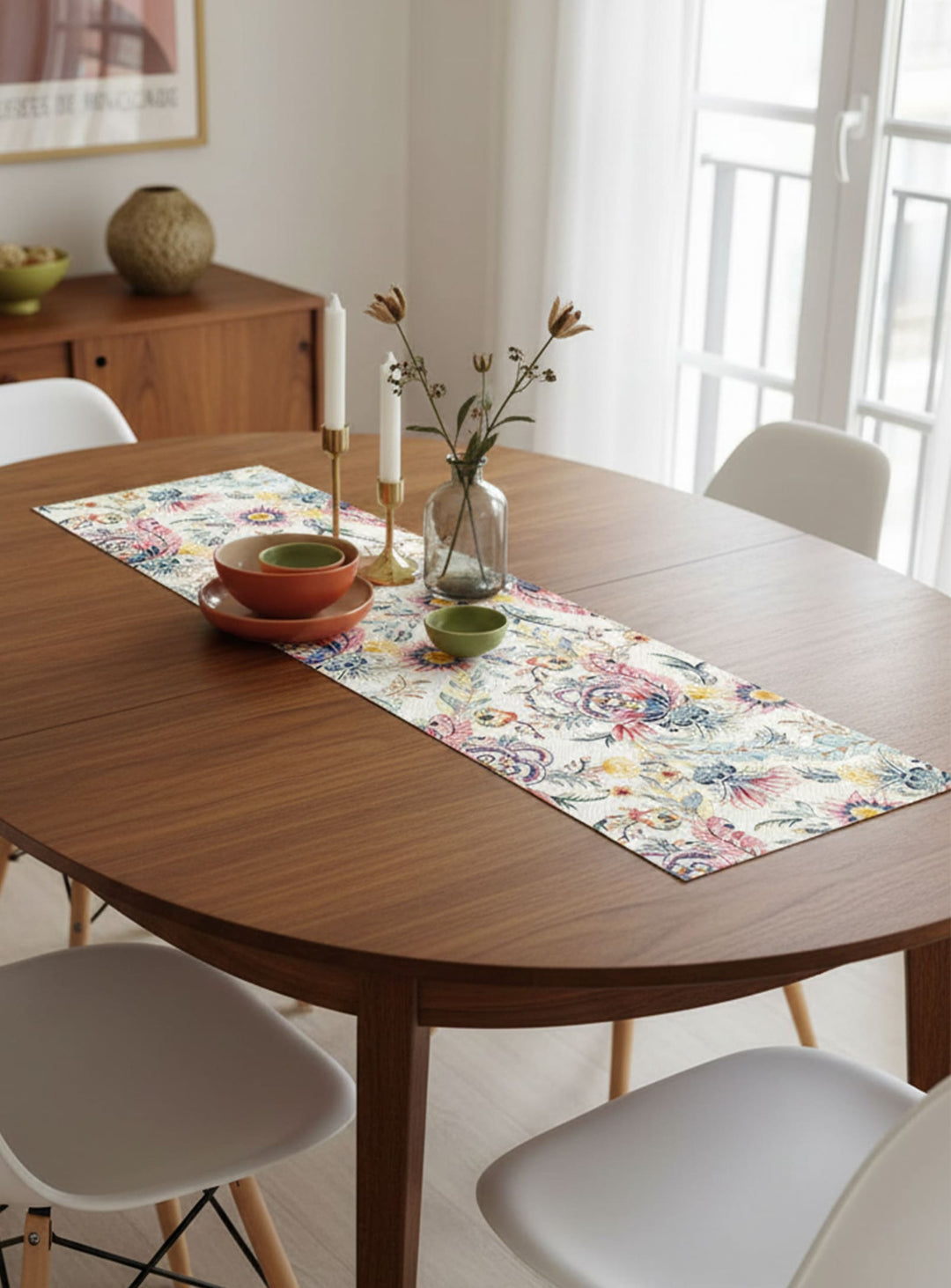 Chemins de table en vinyle Adama Alma Modernes, audace graphique et durabilité. joy