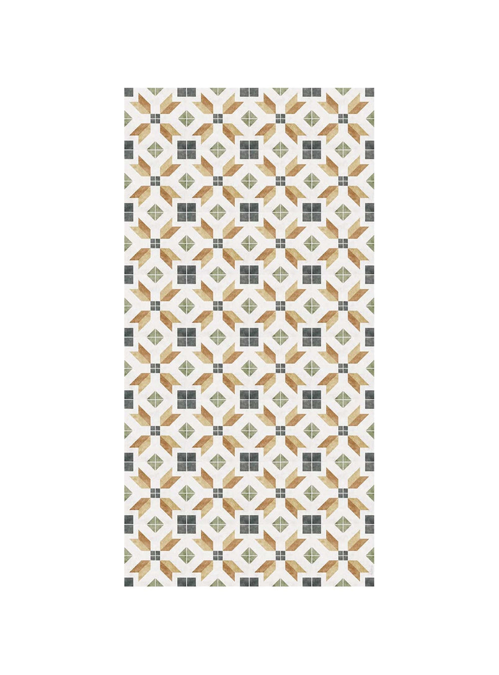 Tapis en vinyle Adama Alma Justin, antidérapants et parfaits pour zones fréquentées.