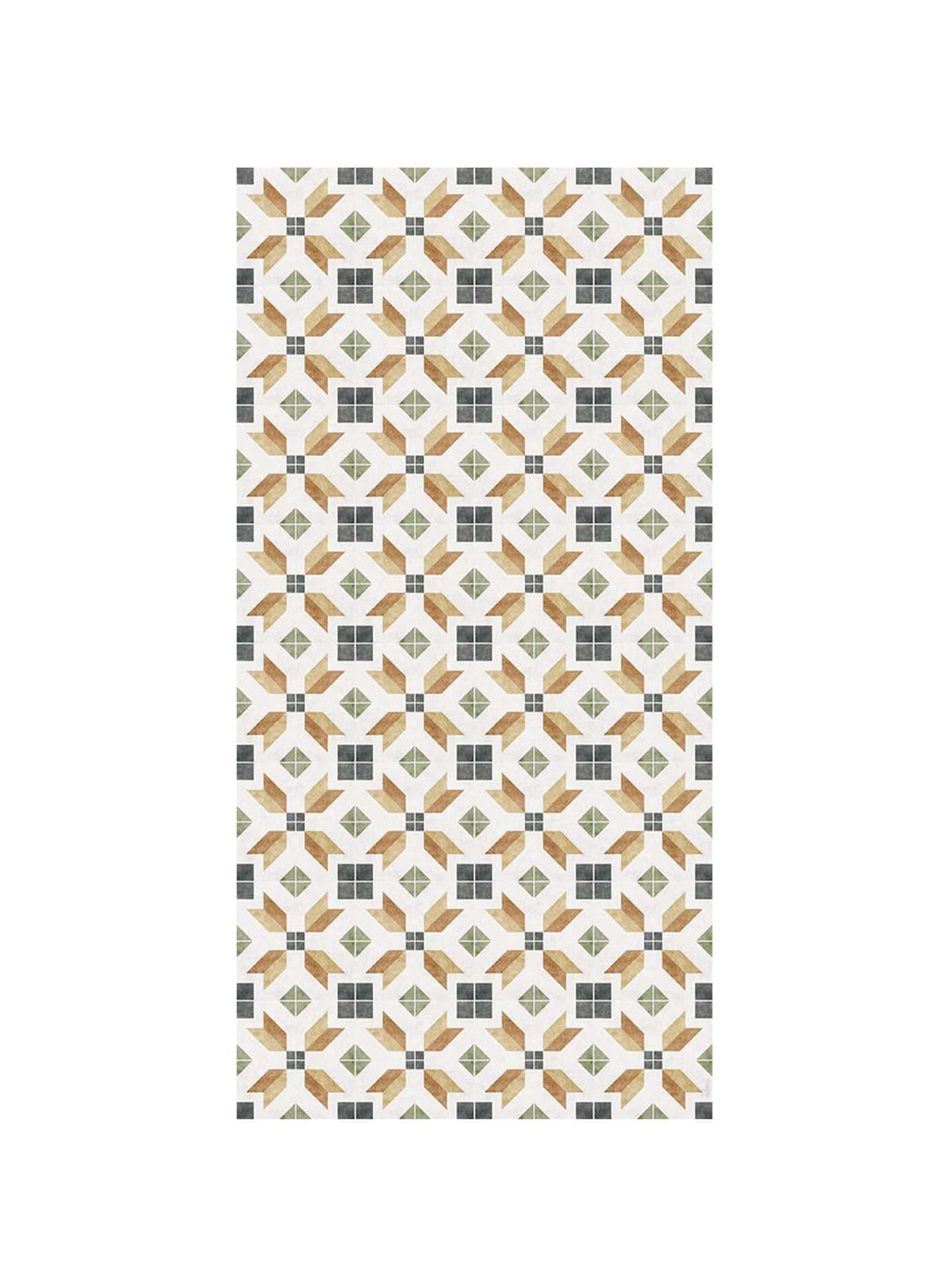 Tapis en vinyle Adama Alma Justin, antidérapants et parfaits pour zones fréquentées.