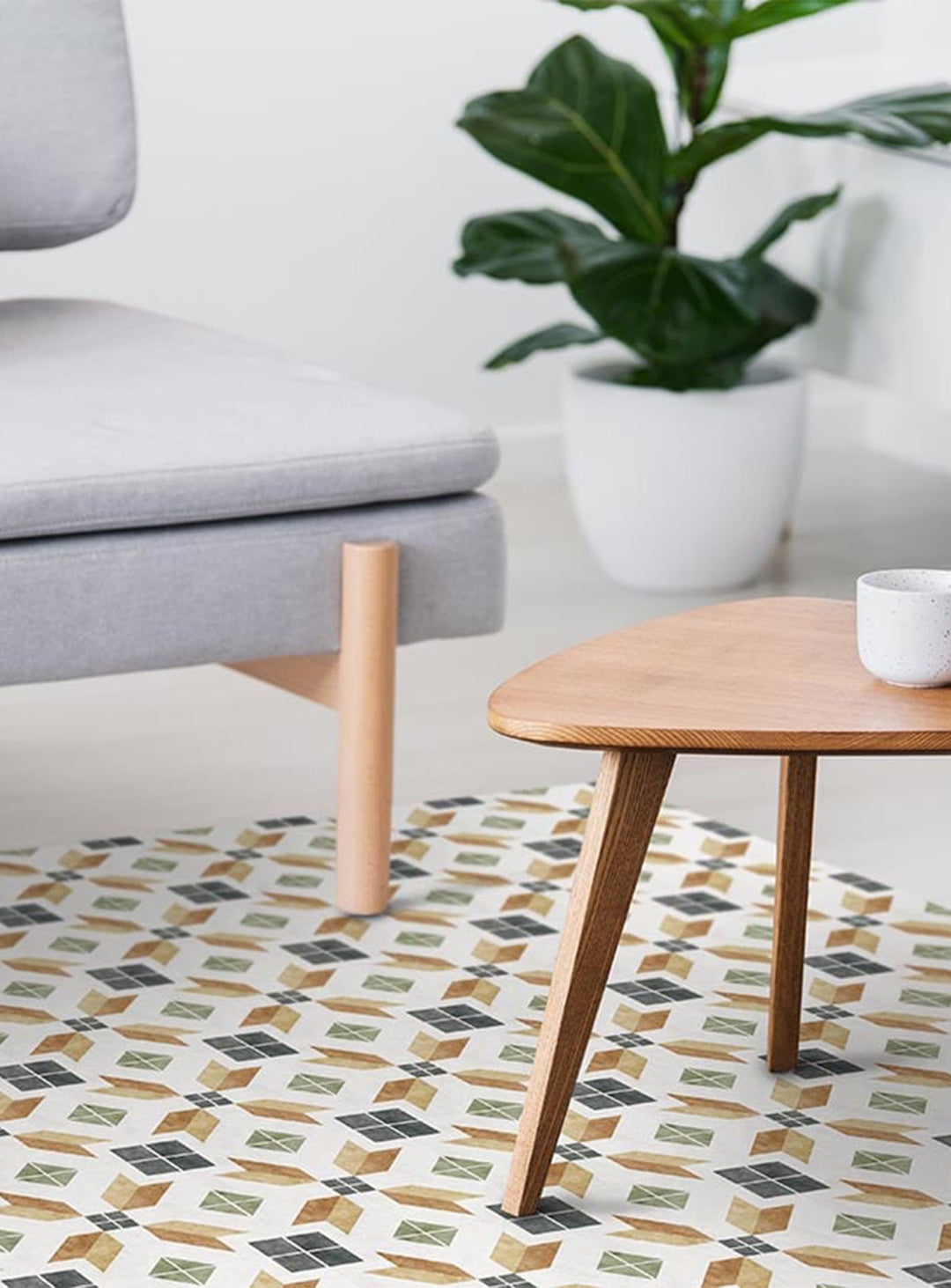 Tapis en vinyle Adama Alma Justin, résistants et faciles à nettoyer au quotidien.