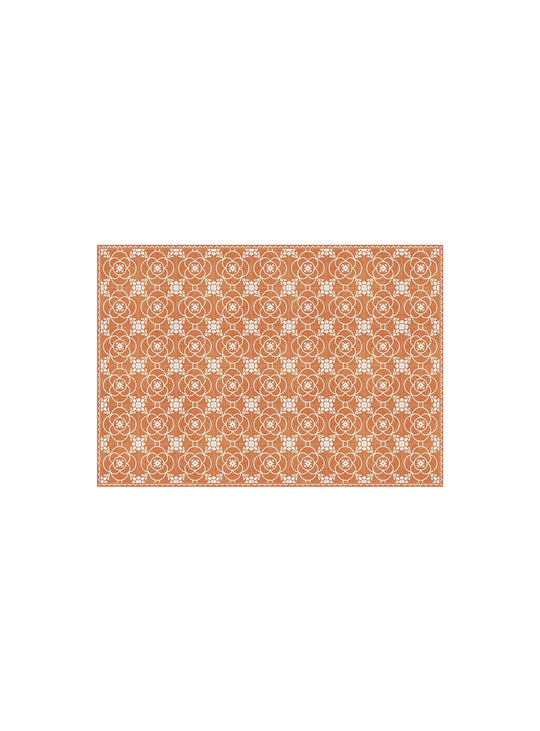 Napperons en vinyle Adama Alma Tuiles, un voyage visuel à chaque repas. lisa orange