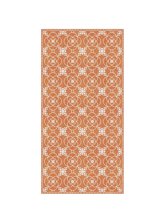 Tapis en vinyle Adama Alma Lisa, antidérapants et idéals pour zones très fréquentées. orange