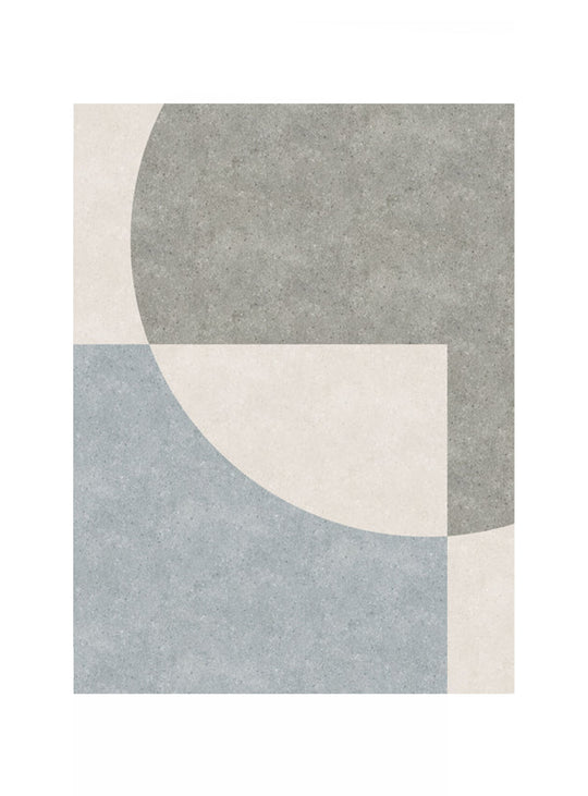 Tapis en vinyle Louvre Adama Alma, résistant à l’eau et parfait pour zones fréquentées. gris