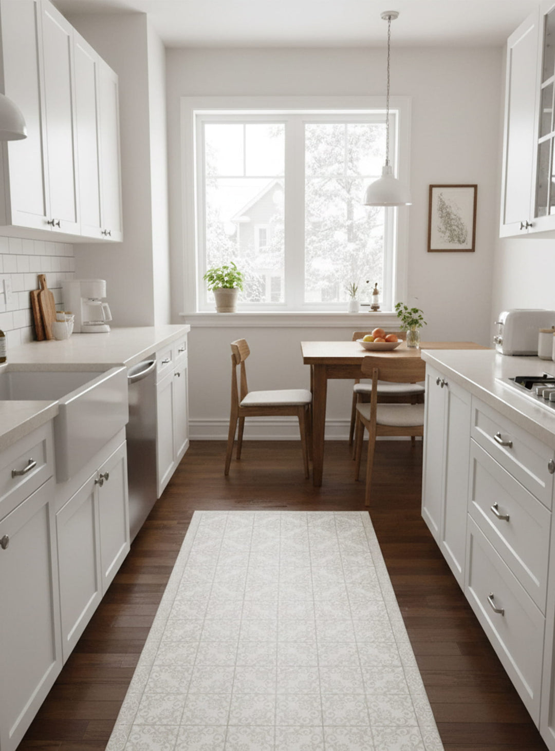 Tapis en vinyle Adama Alma Majestic, durables et parfaits pour un intérieur stylé. beige