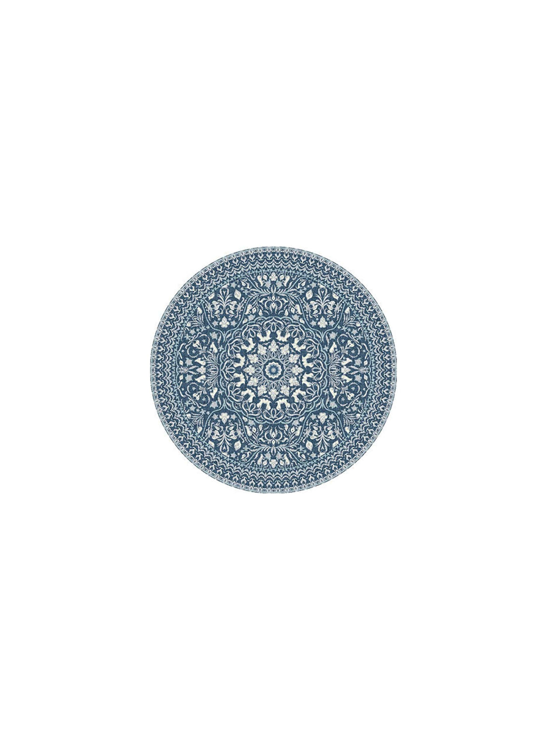 Napperons en vinyle ronds Adama Alma, forme ronde pour une table harmonieuse. mali bleu