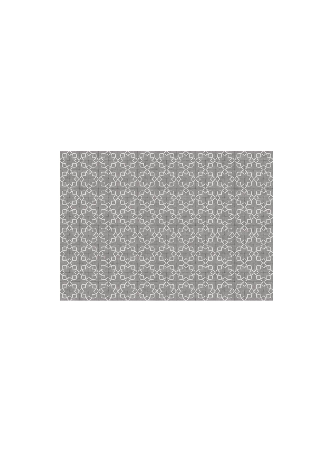 Napperons en vinyle Adama Alma Tuiles, idéals pour une table chic et graphique. manos gris