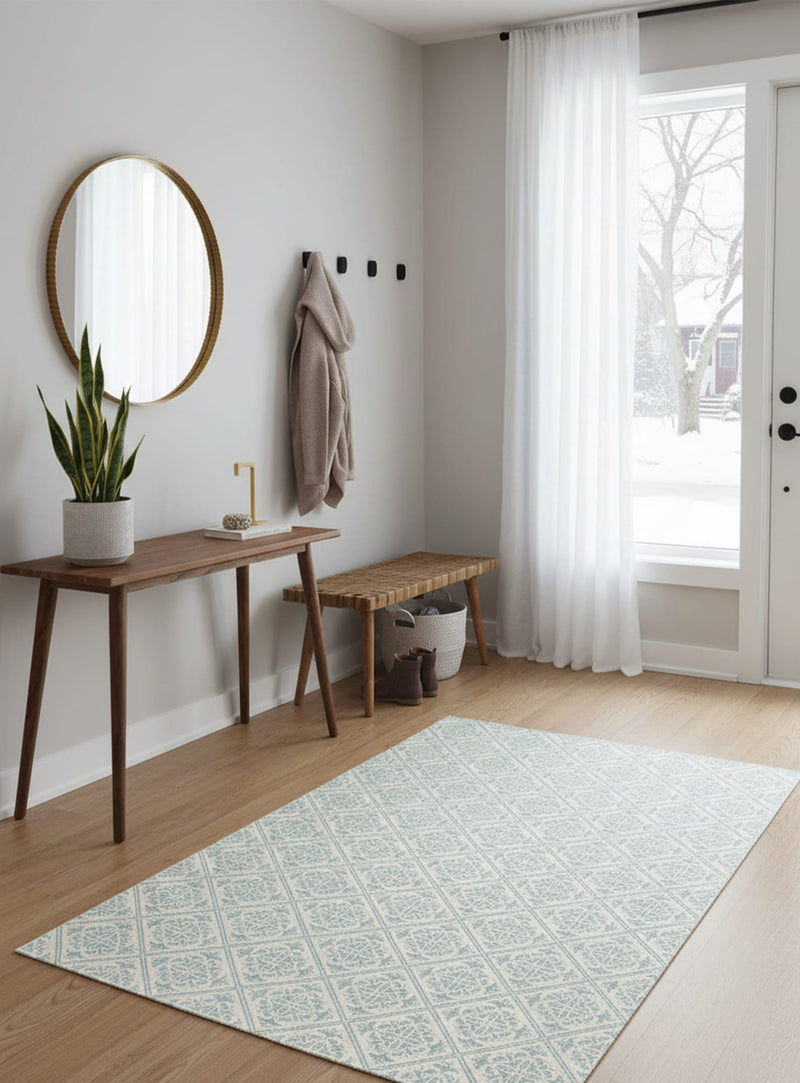 Tapis en vinyle Adama Alma Menorca, antidérapants et idéals pour zones à fort trafic.