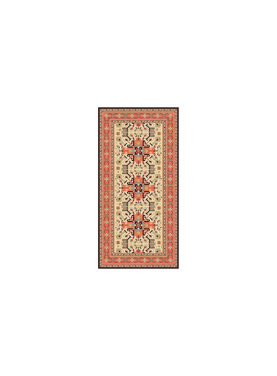 Chemins de table en vinyle Adama Alma Persan, élégance orientale au quotidien. mullah orange