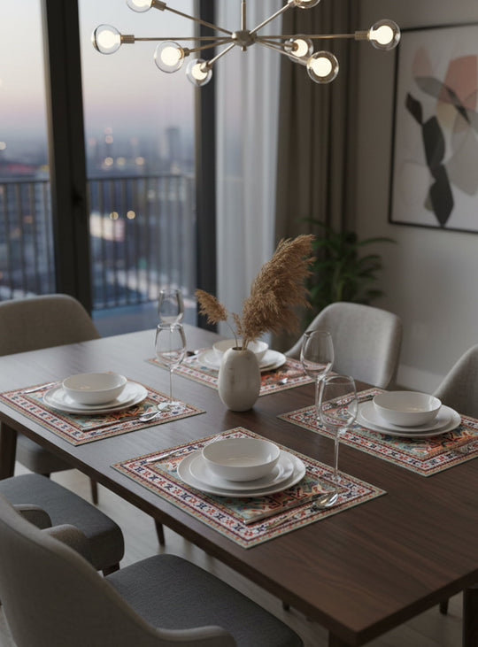 napperon Mullah vert de Adama Alma. Dimensions de 35x50cm. pour décorer votre table 