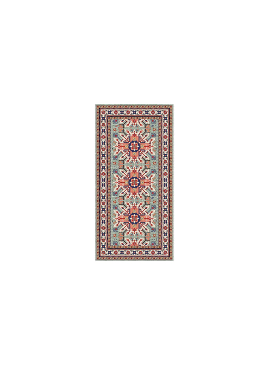 Chemins de table en vinyle Adama Alma Persan, idéals pour une table raffinée. mullah vert