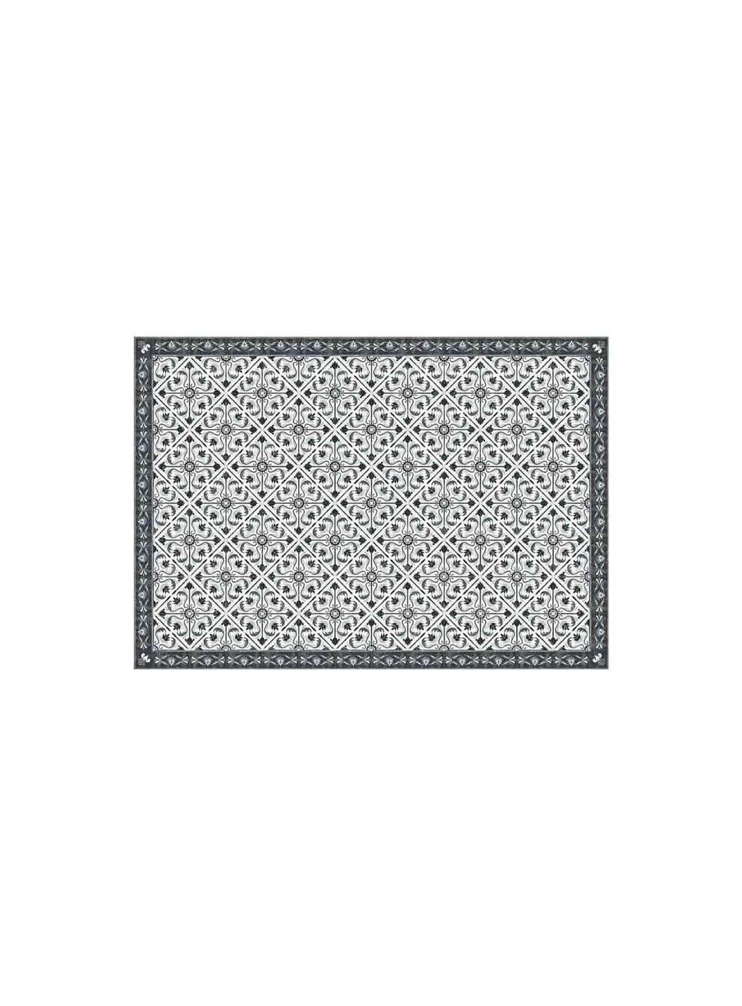 Napperons en vinyle Adama Alma Tuiles, durabilité et créativité à table. narangi noir