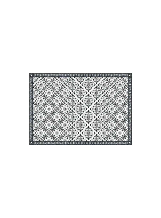 Napperons en vinyle Adama Alma Tuiles, durabilité et créativité à table. narangi noir