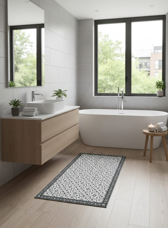 Tapis en vinyle Adama Alma Narangi, hypoallergéniques et sûrs pour les animaux.