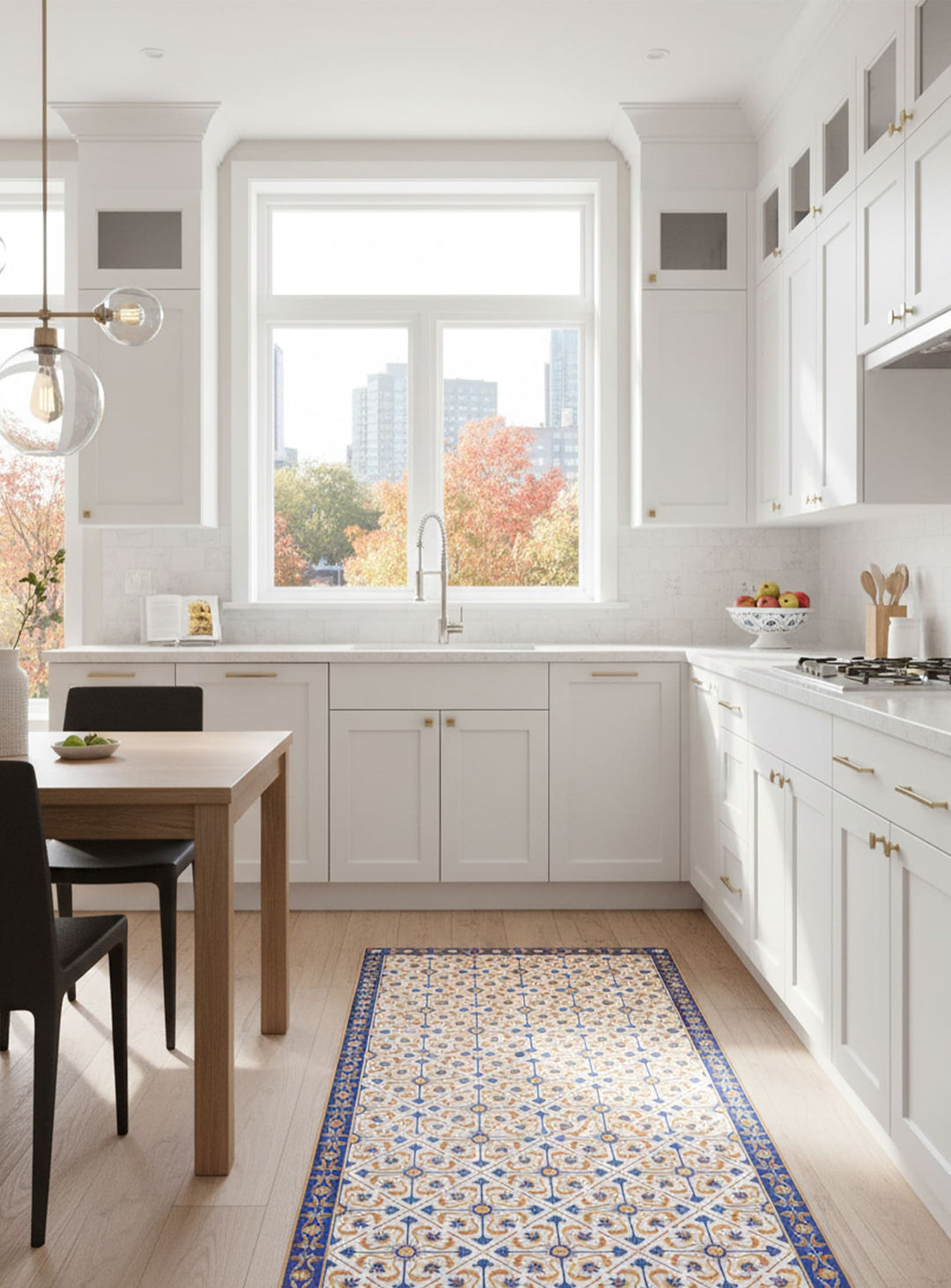 Tapis en vinyle Adama Alma Narangi, durables et parfaits pour un intérieur stylé.