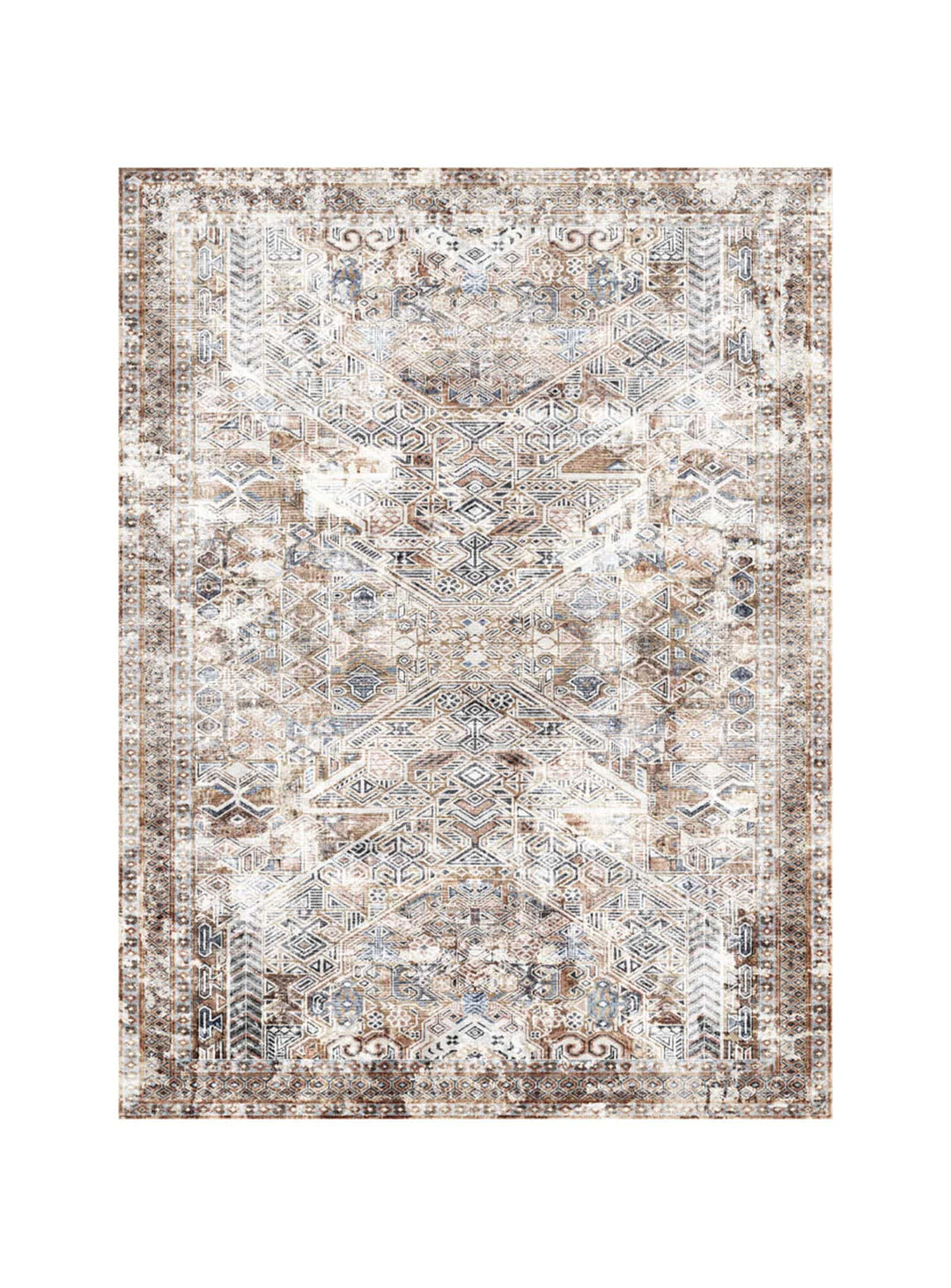 Tapis en vinyle Noah Adama Alma, hypoallergénique pour un intérieur plus sain. brun