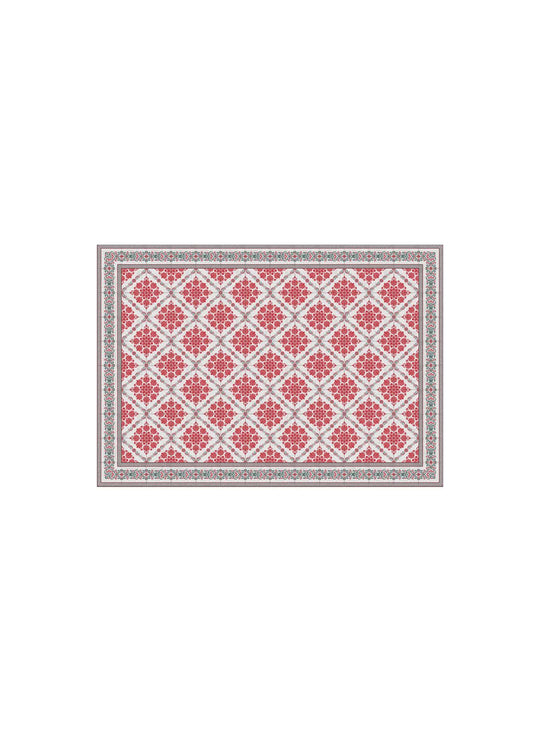 Napperons en vinyle Adama Alma Persan, un design fort et esthétique au quotidien. noelia rouge