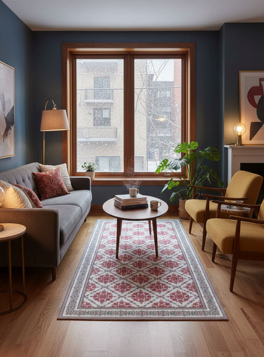 Tapis en vinyle Adama Alma Noelia, imperméables et résistants aux déversements.