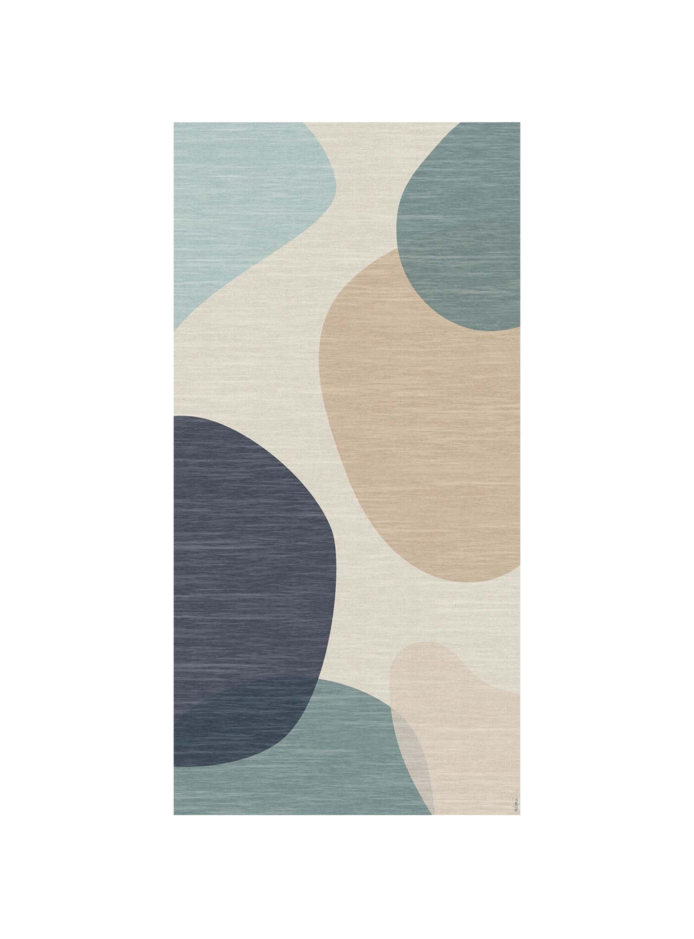 Tapis en vinyle Adama Alma Nuria, antidérapants et idéals pour zones à fort passage. bleu