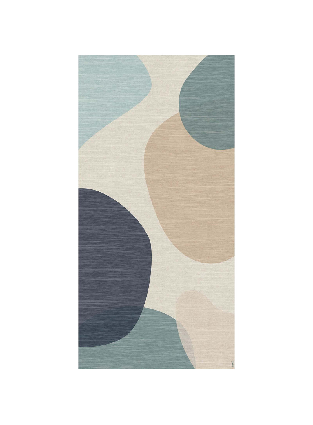 Tapis en vinyle Adama Alma Nuria, antidérapants et idéals pour zones à fort passage. bleu