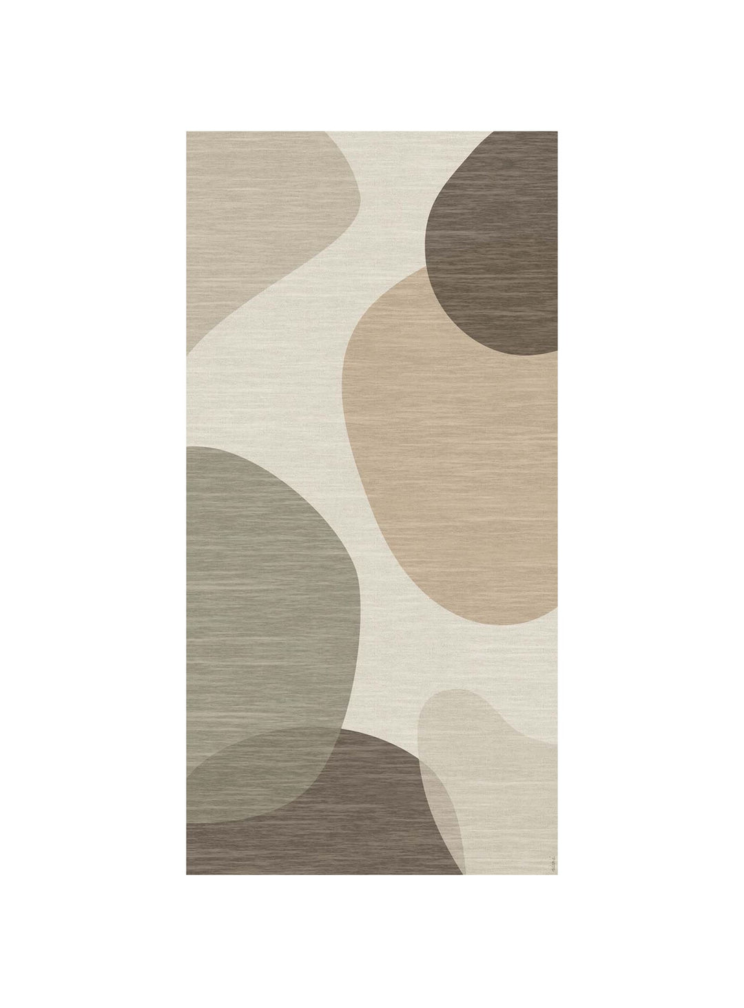 Tapis en vinyle Adama Alma Nuria, étanches et résistants aux déversements. brun