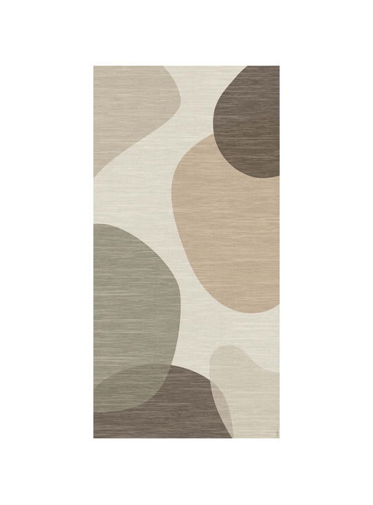 Tapis en vinyle Adama Alma Nuria, étanches et résistants aux déversements. brun