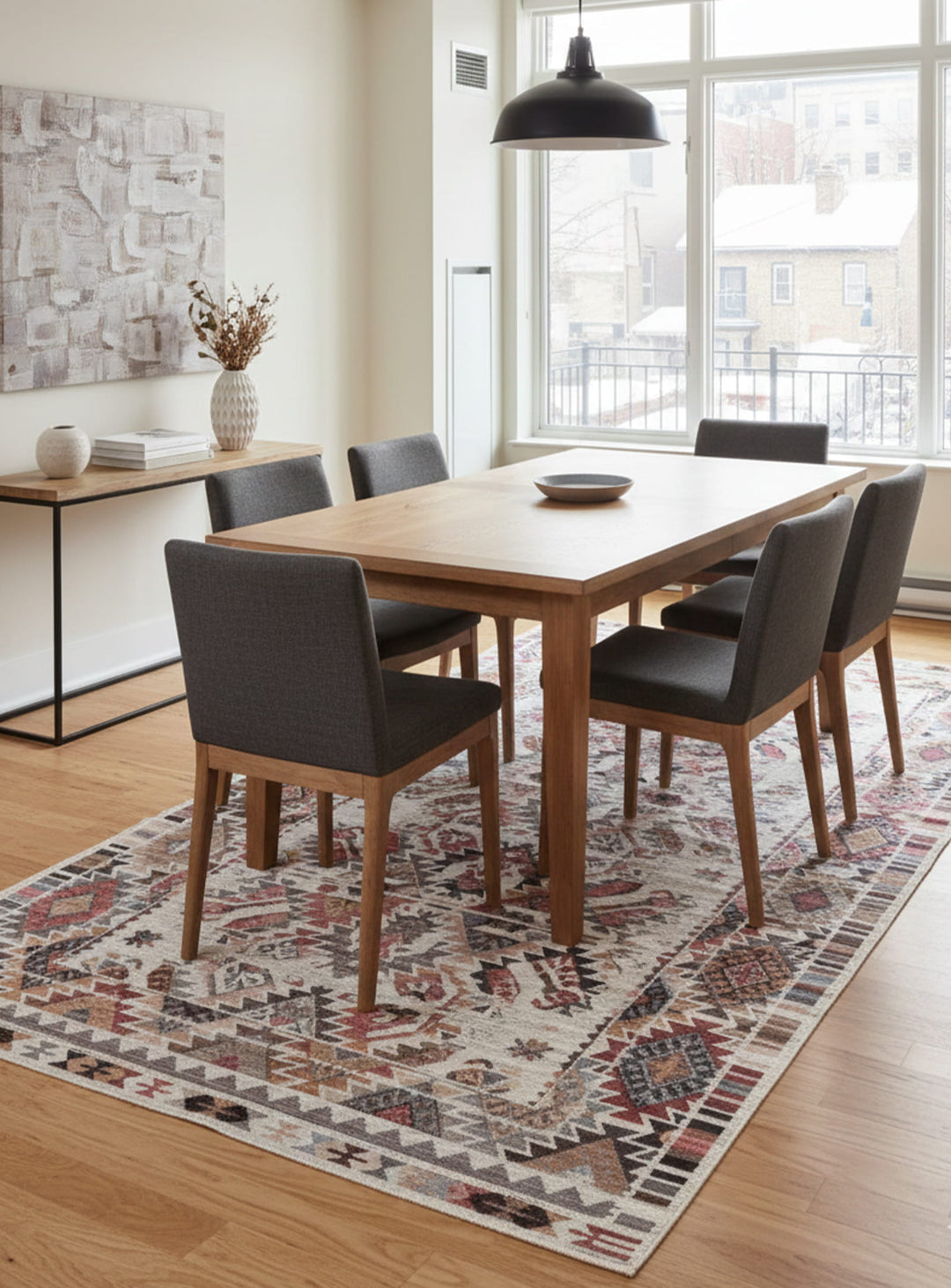 Tapis en vinyle Adama Alma Ojo, imperméables et résistants aux déversements.