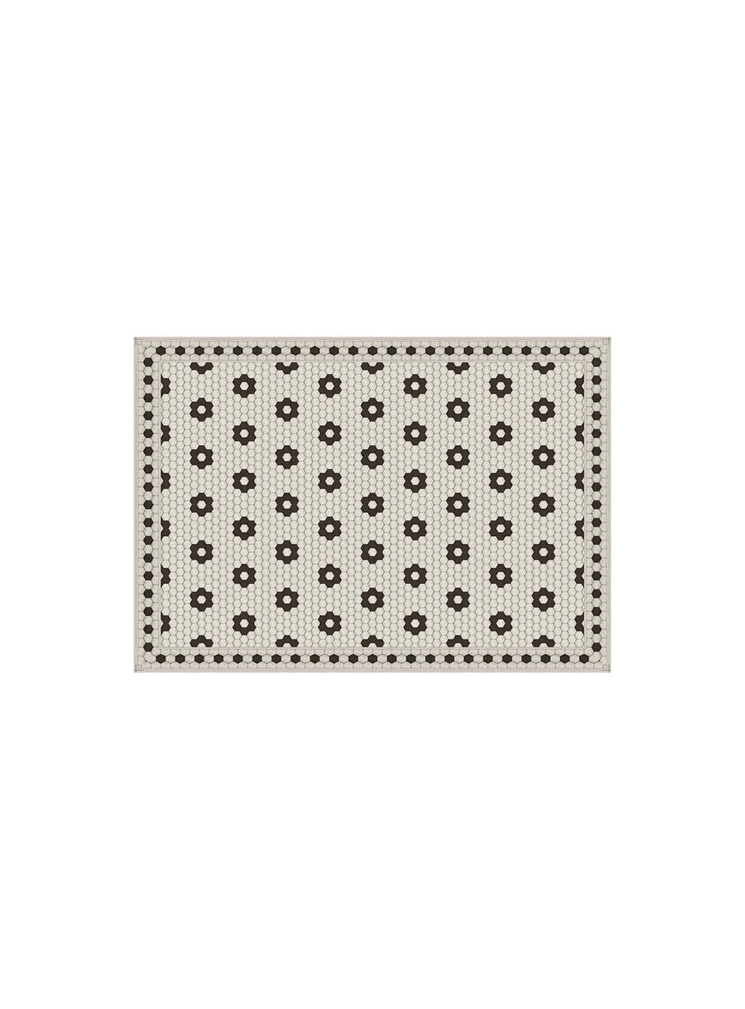 Napperons en vinyle Adama Alma Classiques, idéals pour un repas chic et moderne. petite fleur noir